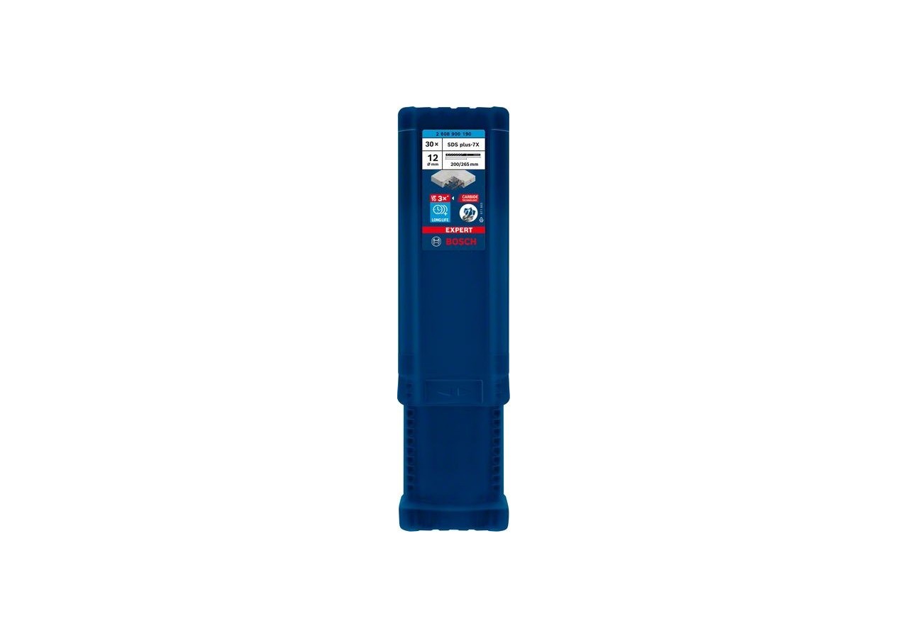 Foret pour perforateur Expert SDS plus-7X 12 x 200 x 265 mm - 2608900190 - Bosch