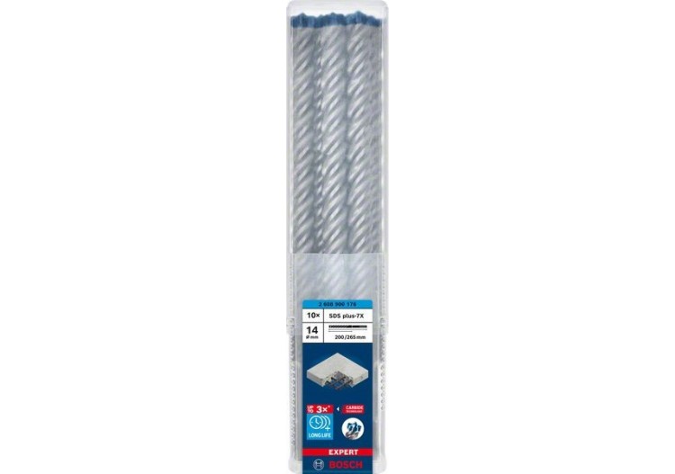 Foret pour perforateur Expert SDS plus-7X 14 x 200 x 265 mm - 2608900176 - Bosch