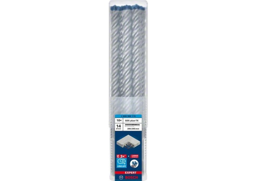 Foret pour perforateur Expert SDS plus-7X 14 x 200 x 265 mm - 2608900176 - Bosch