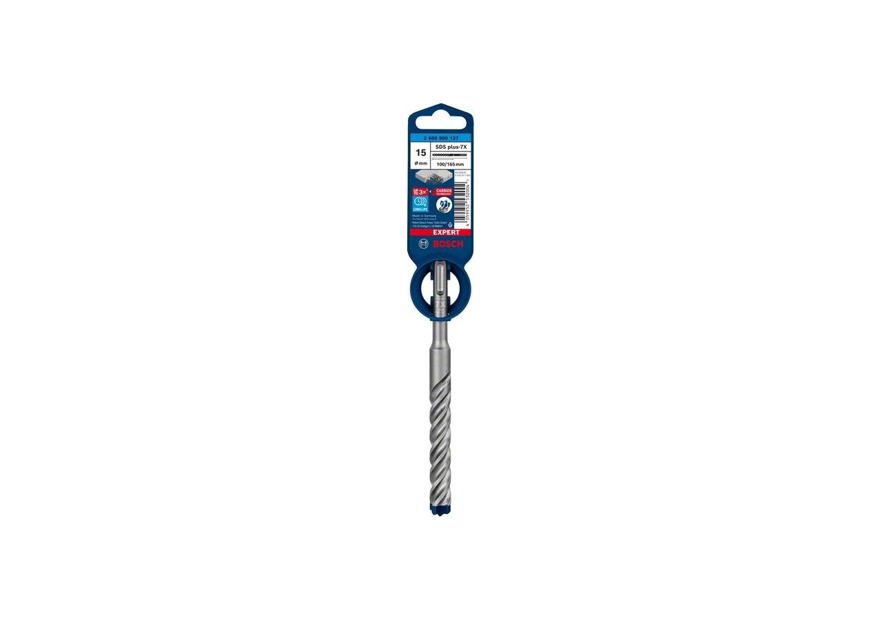 Foret pour perforateur Expert SDS plus-7X 15 x 100 x 165 mm - 2608900127 - Bosch