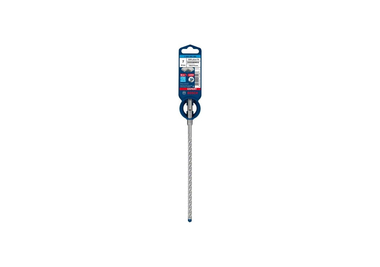 Foret pour perforateur Expert SDS plus-7X 7 x 150 x 215 mm - 2608900085 - Bosch