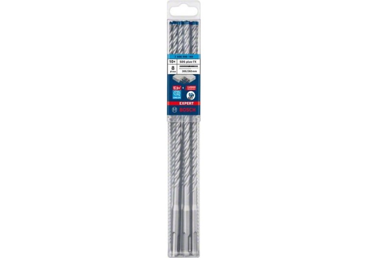 Foret pour perforateur Expert SDS plus-7X 8 x 200 x 265 mm - 2608900169 - Bosch