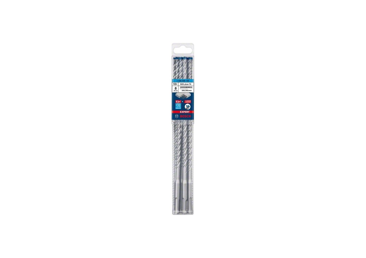 Foret pour perforateur Expert SDS plus-7X 8 x 200 x 265 mm - 2608900169 - Bosch