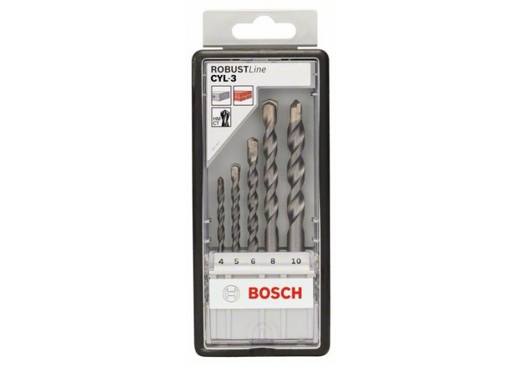 Coffret 5 Forets materiaux CYL-3 ORIGINAL 4/5/6/8/10mm - 2607010524 - Bosch
