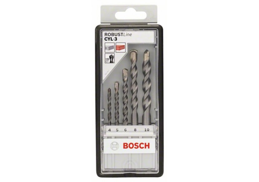 Coffret 5 Forets materiaux CYL-3 ORIGINAL 4/5/6/8/10mm - 2607010524 - Bosch Coffret 5 Forets materiaux CYL-3 ORIGINAL 4/5/6/8/10mm - 2607010524 - Bosch