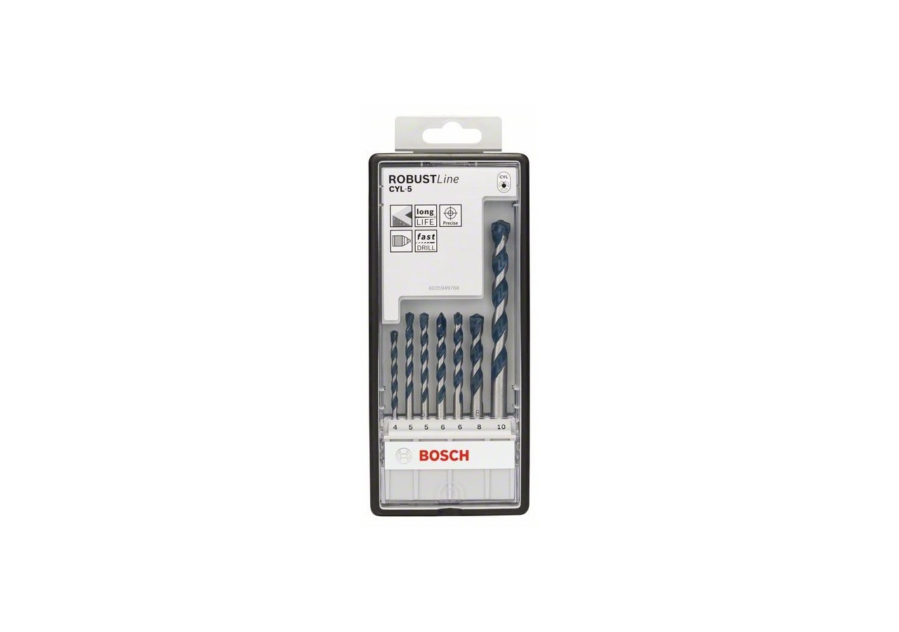 Coffret 7 Forets materiaux CYL-5 PRO 4/5/5/6/6/8/10mm - 2608588167 - Bosch