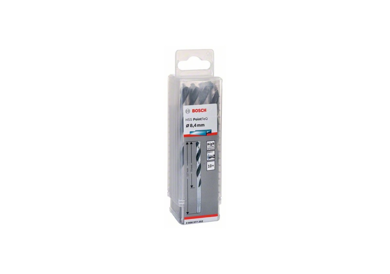 Forets à métaux HSS PointTeQ, DIN 338 - 2608577252 - Bosch