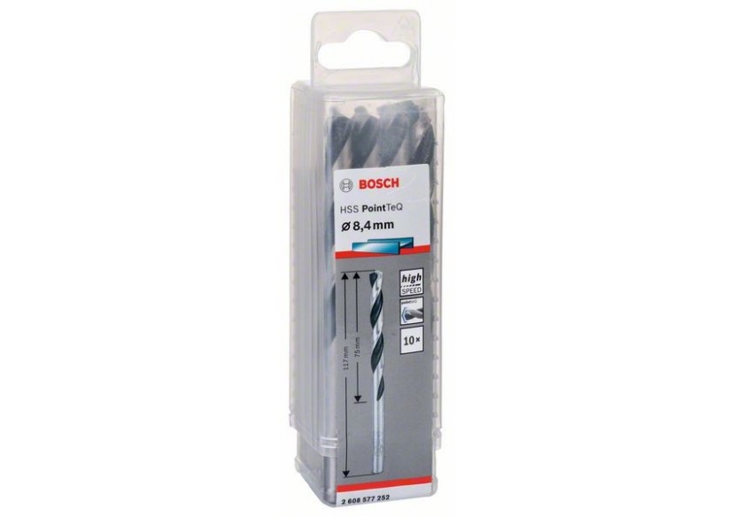 Forets à métaux HSS PointTeQ, DIN 338 - 2608577252 - Bosch