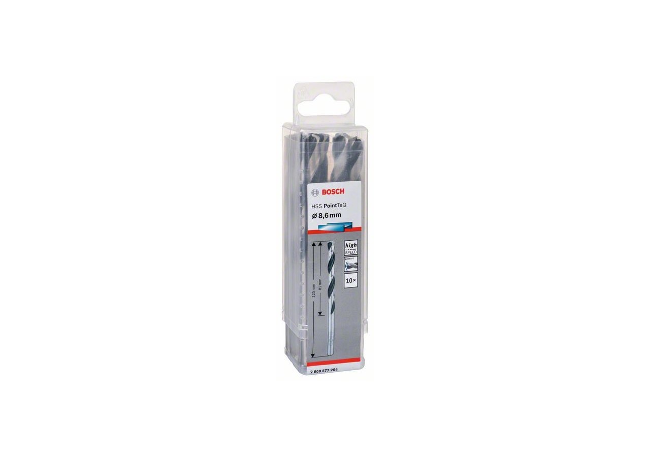 Forets à métaux HSS PointTeQ, DIN 338 - 2608577254 - Bosch