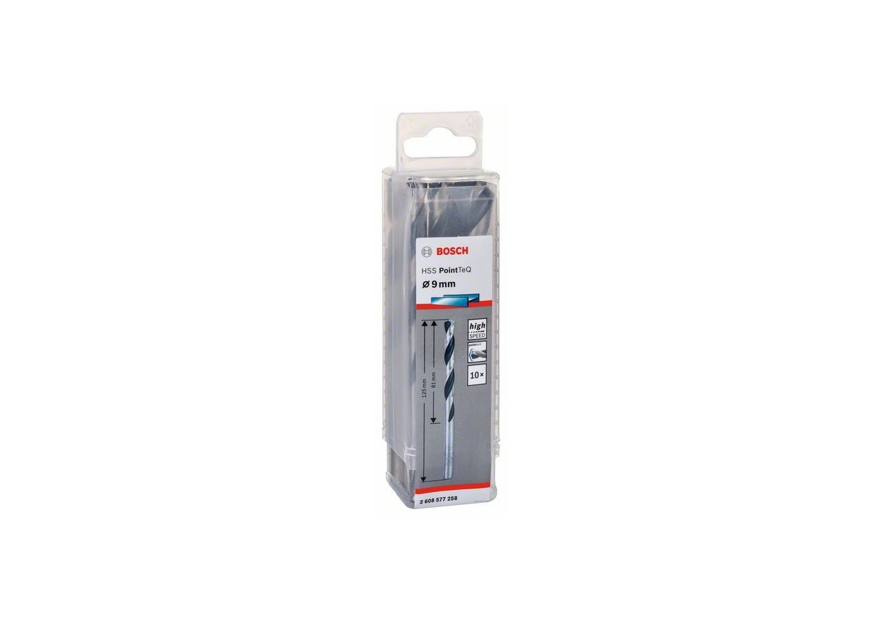 Forets à métaux HSS PointTeQ, DIN 338 - 2608577258 - Bosch