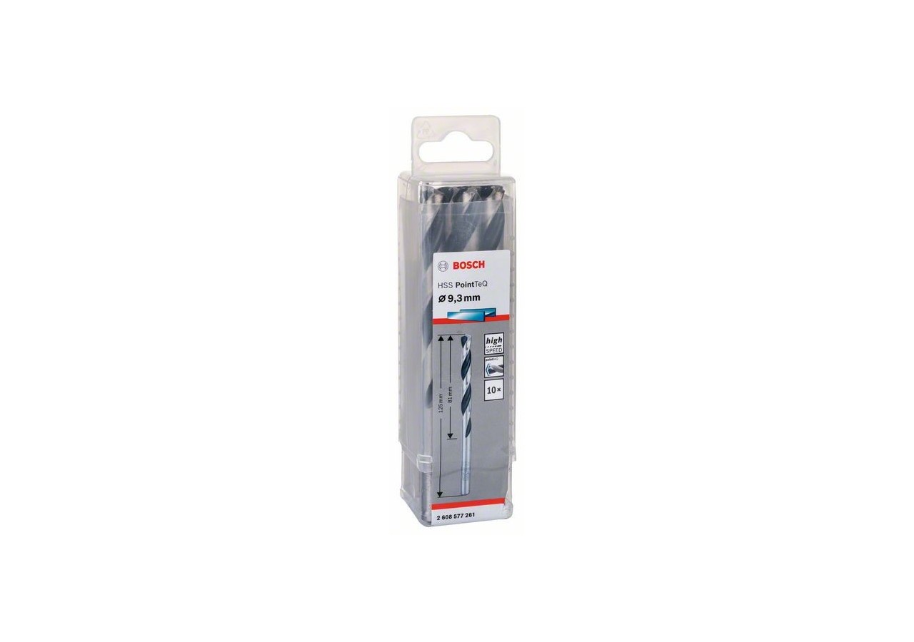 Forets à métaux HSS PointTeQ, DIN 338 - 2608577261 - Bosch