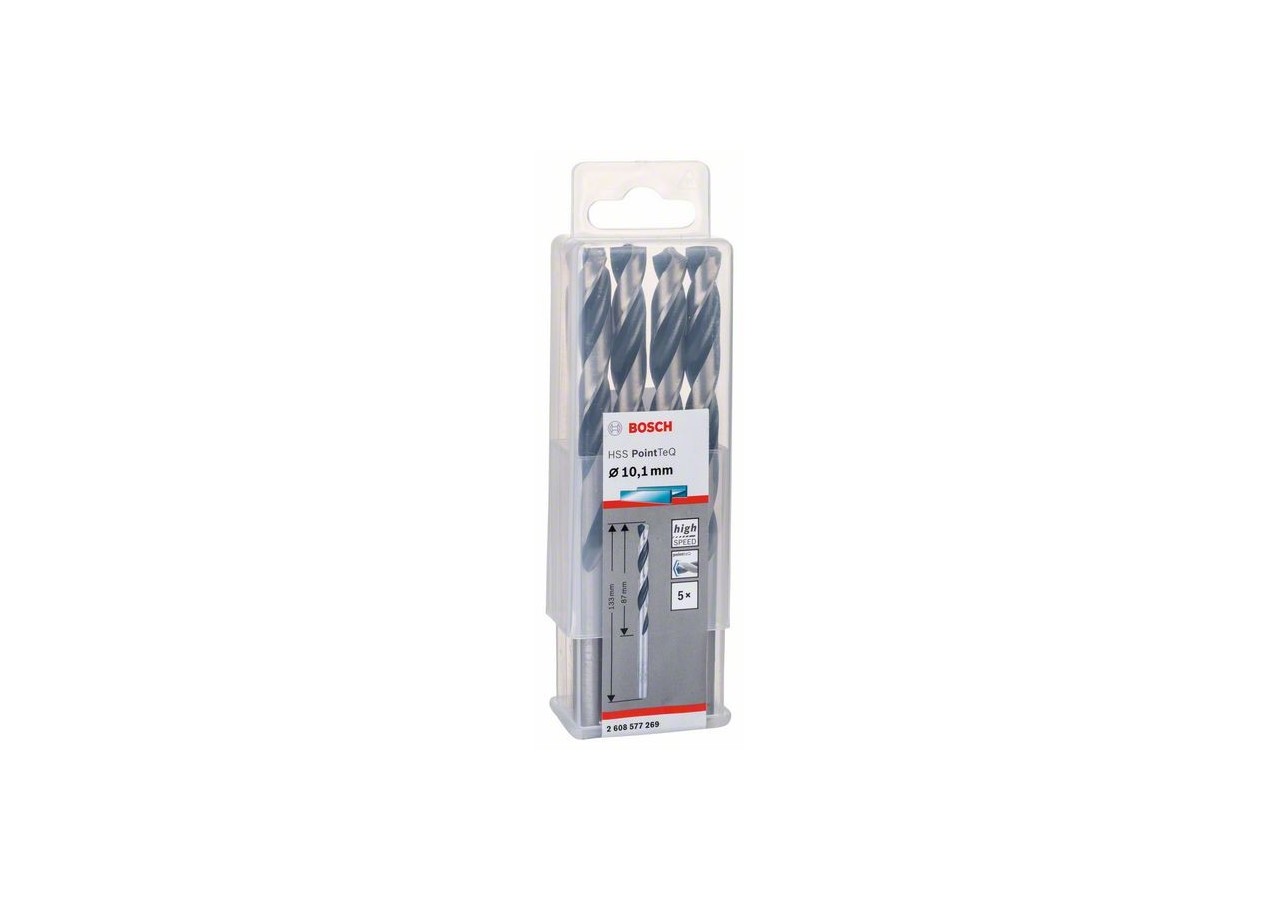 Forets à métaux HSS PointTeQ, DIN 338 - 2608577269 - Bosch