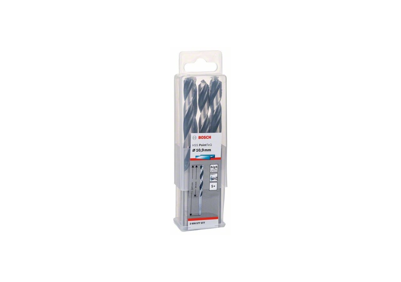 Forets à métaux HSS PointTeQ, DIN 338 - 2608577277 - Bosch