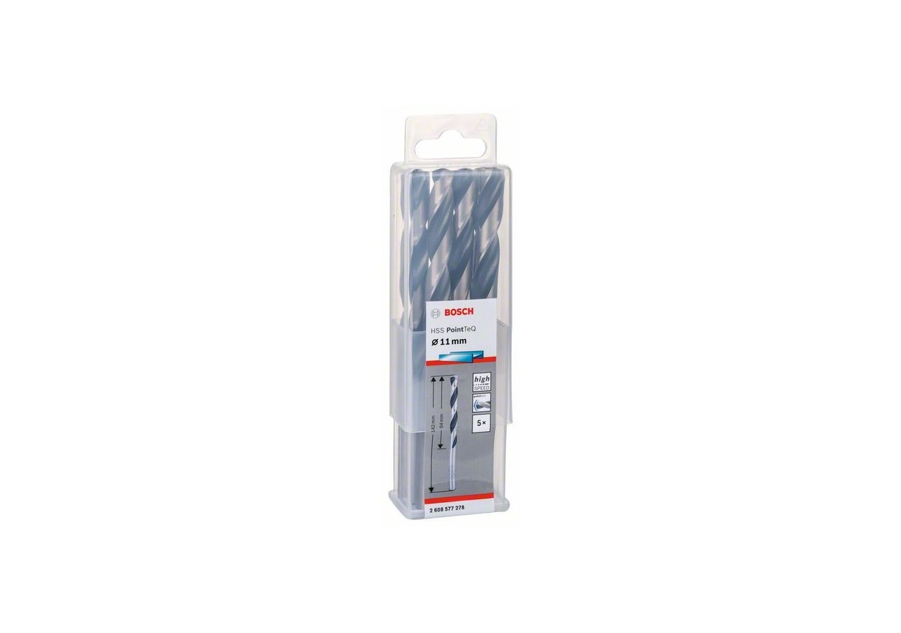 Forets à métaux HSS PointTeQ, DIN 338 - 2608577278 - Bosch