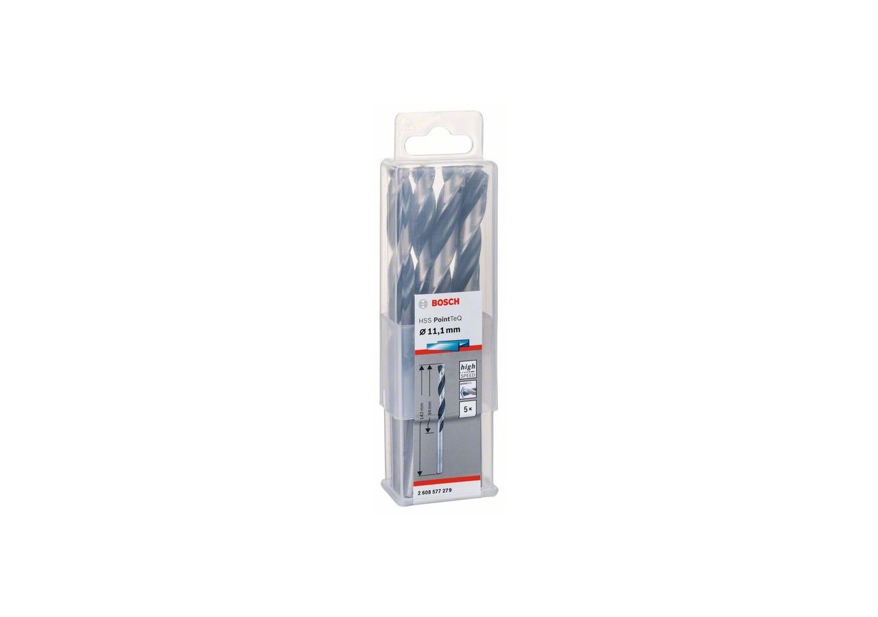 Forets à métaux HSS PointTeQ, DIN 338 - 2608577279 - Bosch