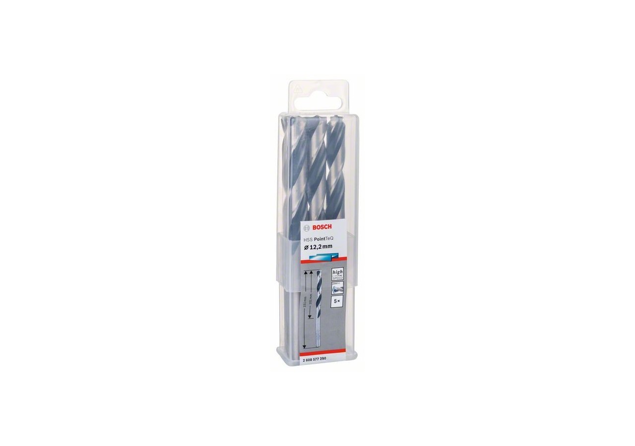 Forets à métaux HSS PointTeQ, DIN 338 - 2608577290 - Bosch