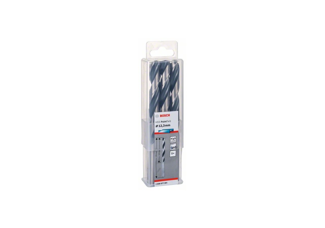 Forets à métaux HSS PointTeQ, DIN 338 - 2608577291 - Bosch