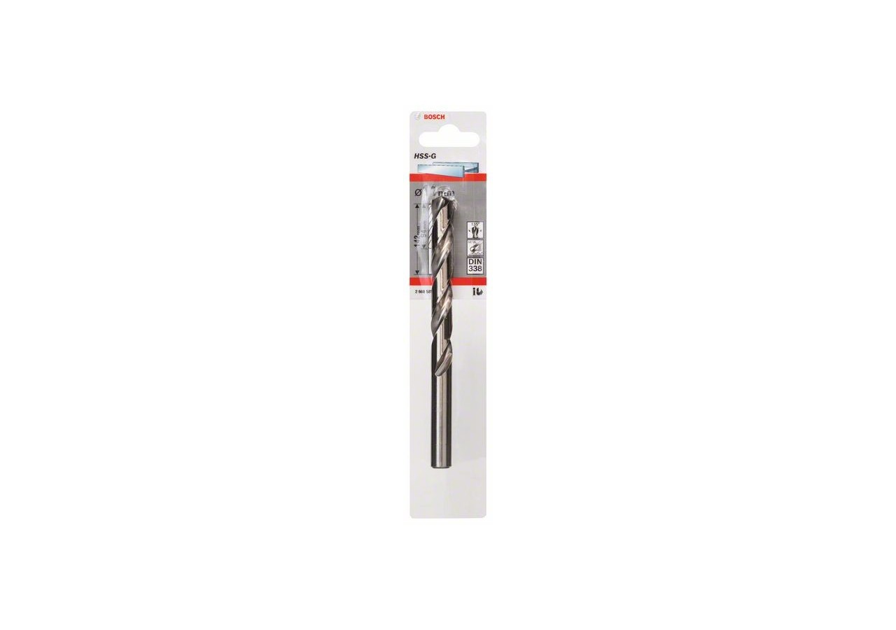 Forets à métaux rectifiés HSS-G, DIN 338 11 x 94 x 142 mm Pack de 1 - 2608585938 - Bosch
