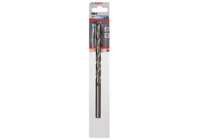 Forets à métaux rectifiés HSS-G, DIN 340, série longue 10 x 121 x 184 mm Pack de 1 - 2608595690 - Bosch Forets à métaux rectifiés HSS-G, DIN 340, série longue 10 x 121 x 184 mm Pack de 1 - 2608595690 - Bosch