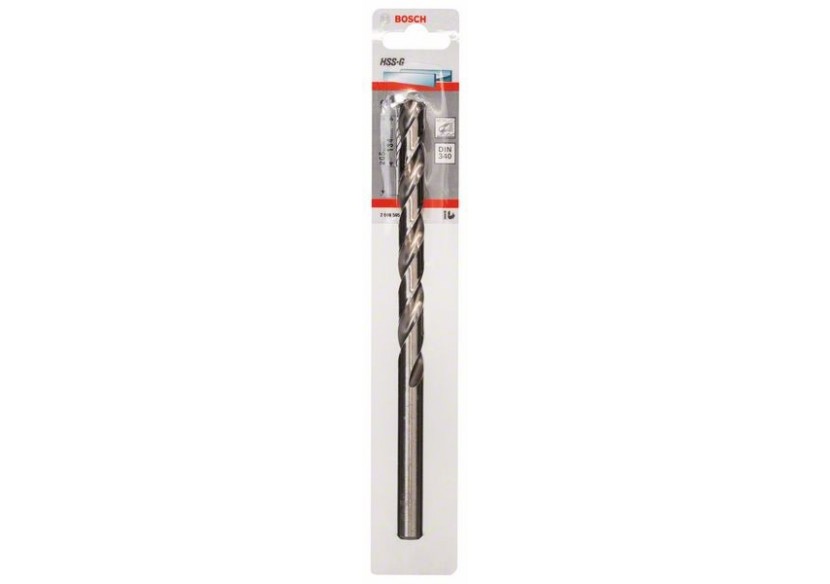 Forets à métaux rectifiés HSS-G, DIN 340, série longue 12 x 134 x 205 mm Pack de 1 - 2608595692 - Bosch Forets à métaux rectifiés HSS-G, DIN 340, série longue 12 x 134 x 205 mm Pack de 1 - 2608595692 - Bosch