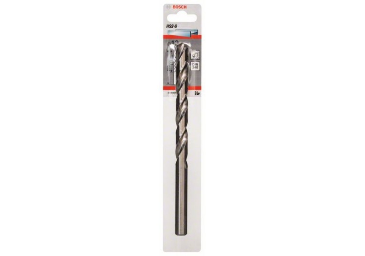 Forets à métaux rectifiés HSS-G, DIN 340, série longue 13 x 134 x 205 mm Pack de 1 - 2608595693 - Bosch
