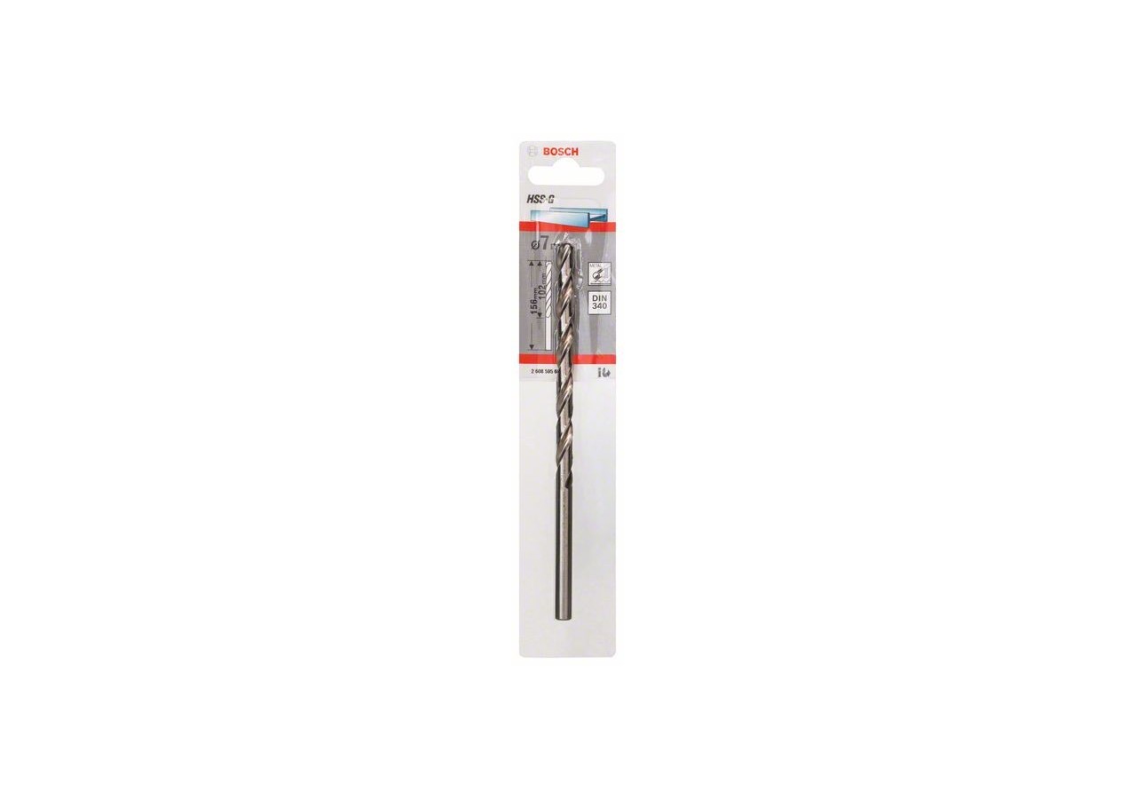 Forets à métaux rectifiés HSS-G, DIN 340, série longue 7 x 102 x 156 mm Pack de 1 - 2608595687 - Bosch