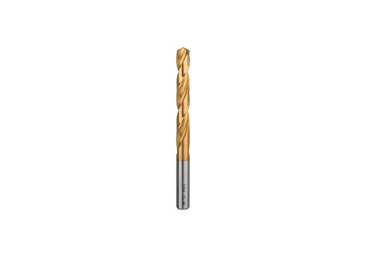 Forets à métaux rectifiés HSS-TiN, DIN 338 13 x 101 x 151 mm Pack de 1 - 2608596781 - Bosch