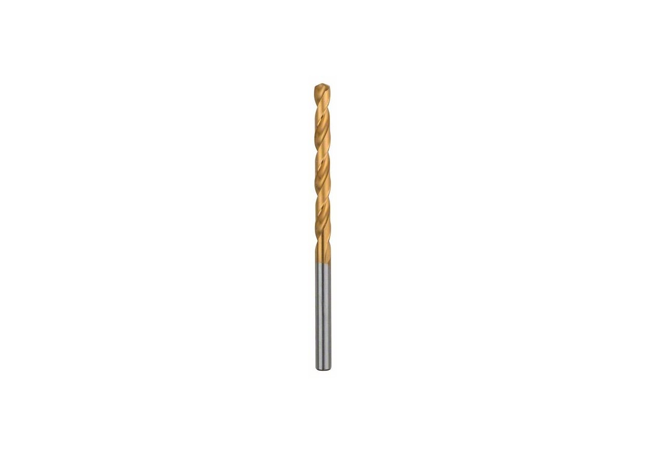 Forets à métaux rectifiés HSS-TiN, DIN 338 5 x 52 x 86 mm Pack de 1 - 2608596701 - Bosch
