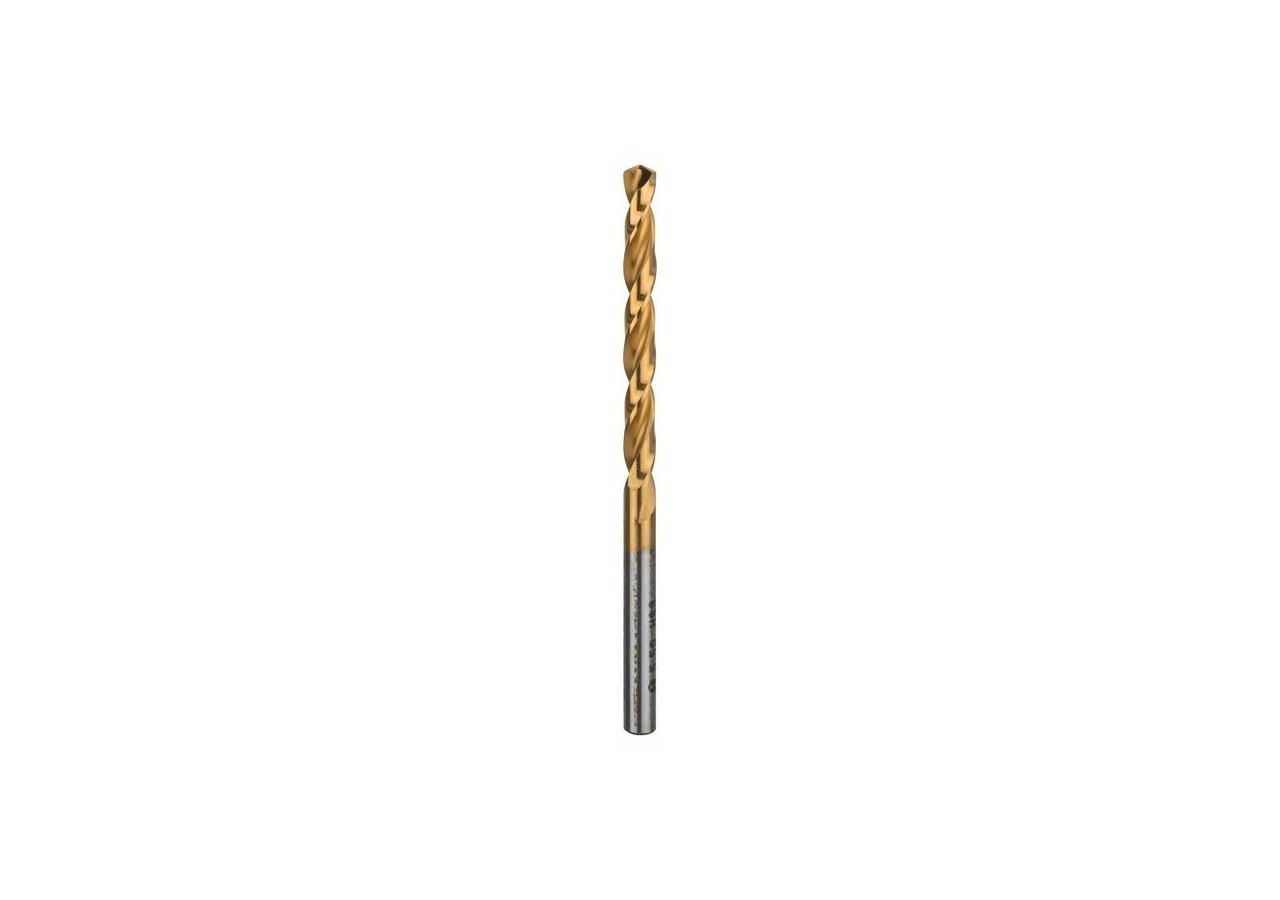 Forets à métaux rectifiés HSS-TiN, DIN 338 5,5 x 57 x 93 mm Pack de 1 - 2608596706 - Bosch