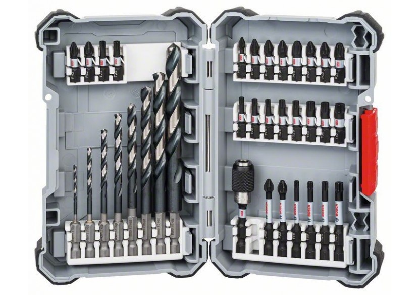 Forets HSS et embouts de vissage Impact Control, set de 35 pièces  Set de 35 - 2608577148 - Bosch Forets HSS et embouts de vissage Impact Control, set de 35 pièces  Set de 35 - 2608577148 - Bosch