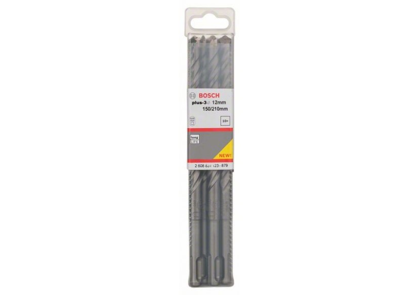 Forets SDS-plus-3 pour perforateur 12 x 150 x 210 mm Pack de 10 - 2608831123 - Bosch