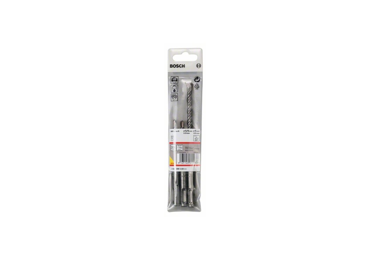 3 forets beton sds plus 5 PRO 5/6/8mm - 1617000118 - Bosch