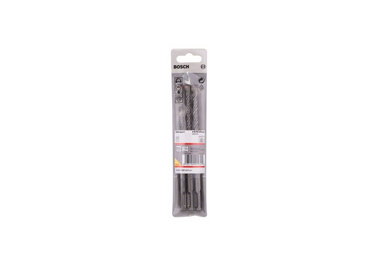 3 forets beton sds plus 5 PRO 6/8/10mm - 1617000117 - Bosch