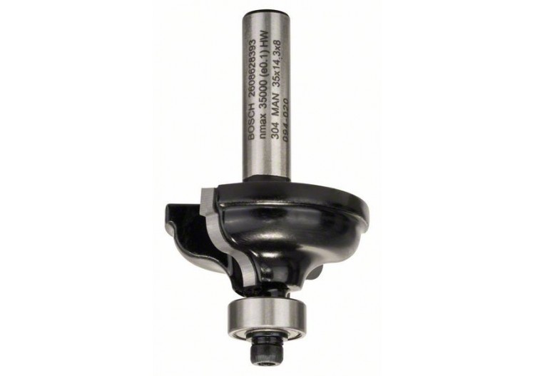 Fraise à profiler A avec roulement à billes, à deux tranchants, carbure - 2608628393 - Bosch