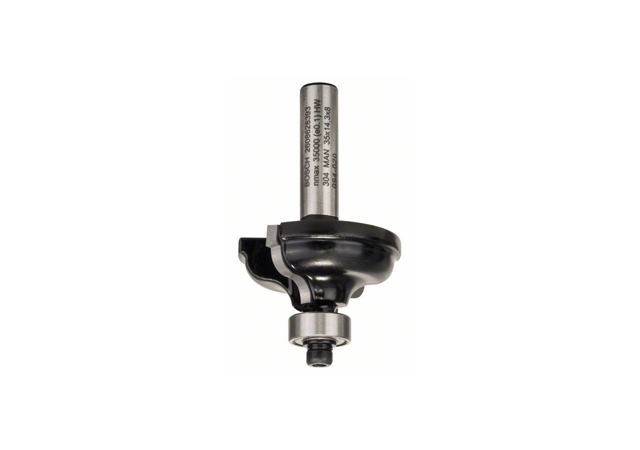 Fraise à profiler A avec roulement à billes, à deux tranchants, carbure - 2608628393 - Bosch