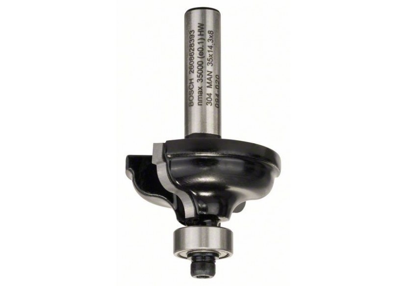 Fraise à profiler A avec roulement à billes, à deux tranchants, carbure - 2608628393 - Bosch Fraise à profiler A avec roulement à billes, à deux tranchants, carbure - 2608628393 - Bosch