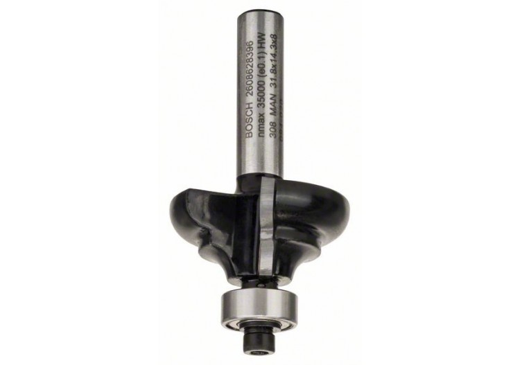 Fraise à profiler C avec roulement à billes, à deux tranchants, carbure - 2608628396 - Bosch