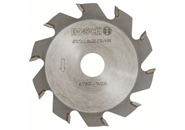 Fraise circulaire pour rainureuse GUF4-22A et défonceuse PSF22A 105x20x2,8mm 10D - 3608641001 - Bosch