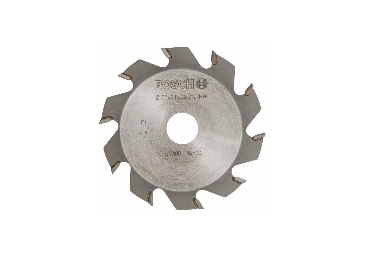 Fraise circulaire pour rainureuse GUF4-22A et défonceuse PSF22A 105x20x2,8mm 10D - 3608641001 - Bosch