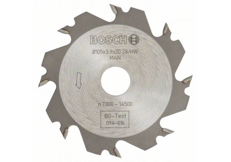 Fraise circulaire pour rainureuse GUF4-22A et défonceuse PSF22A 105x20x4,0mm 8D - 3608641008 - Bosch