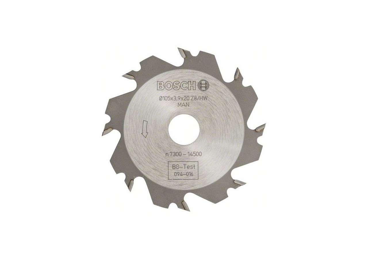 Fraise circulaire pour rainureuse GUF4-22A et défonceuse PSF22A 105x20x4,0mm 8D - 3608641008 - Bosch