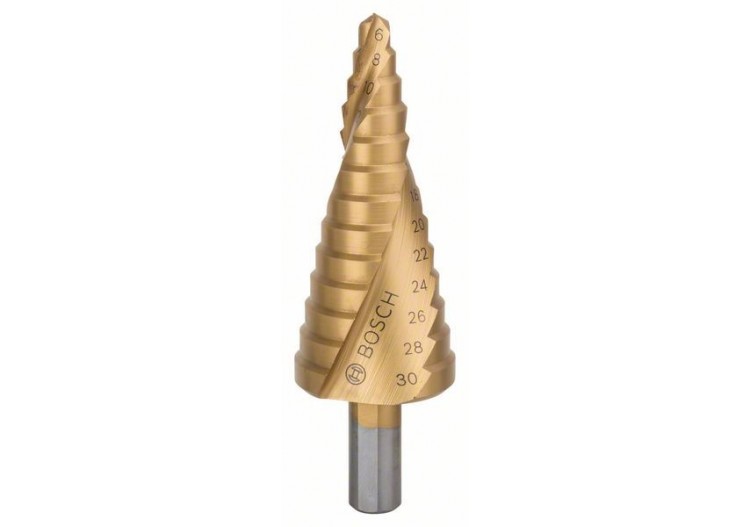 Mèche 13 ét. HSS-TiN6-30MM - 2608587430 - Bosch