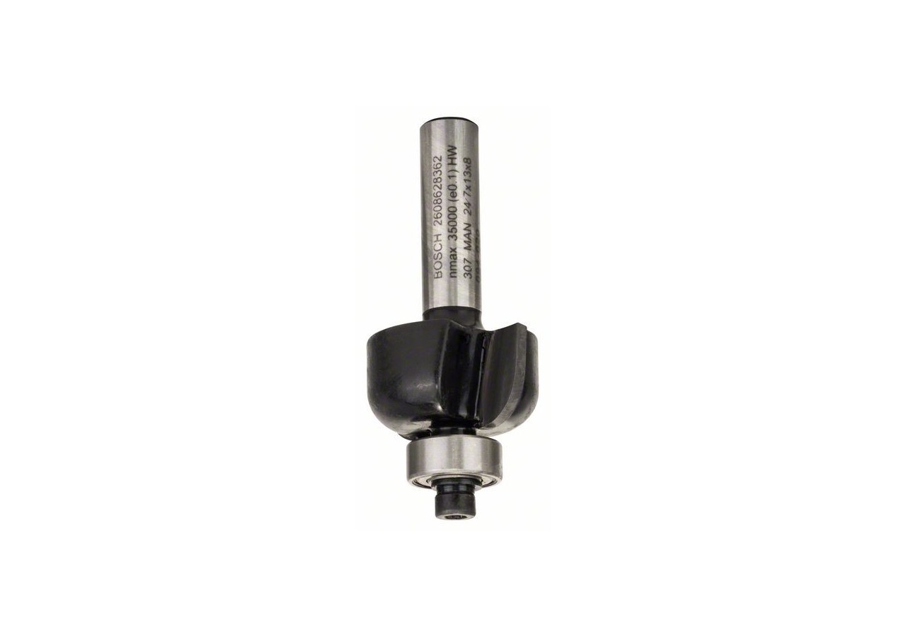 Fraises à canneler avec roulement à billes, à deux tranchants, carbure - 2608628362 - Bosch