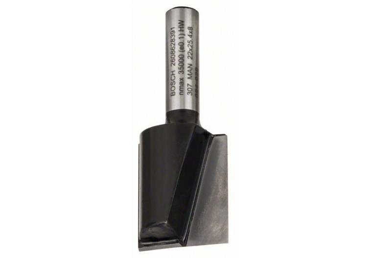 Fraises à rainurer droit, à deux tranchants, carbure - 2608628391 - Bosch