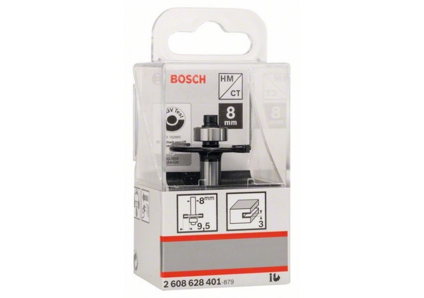 Fraises circulaires à rainurer avec roulement à billes, à deux tranchants, carbure - 2608628401 - Bosch