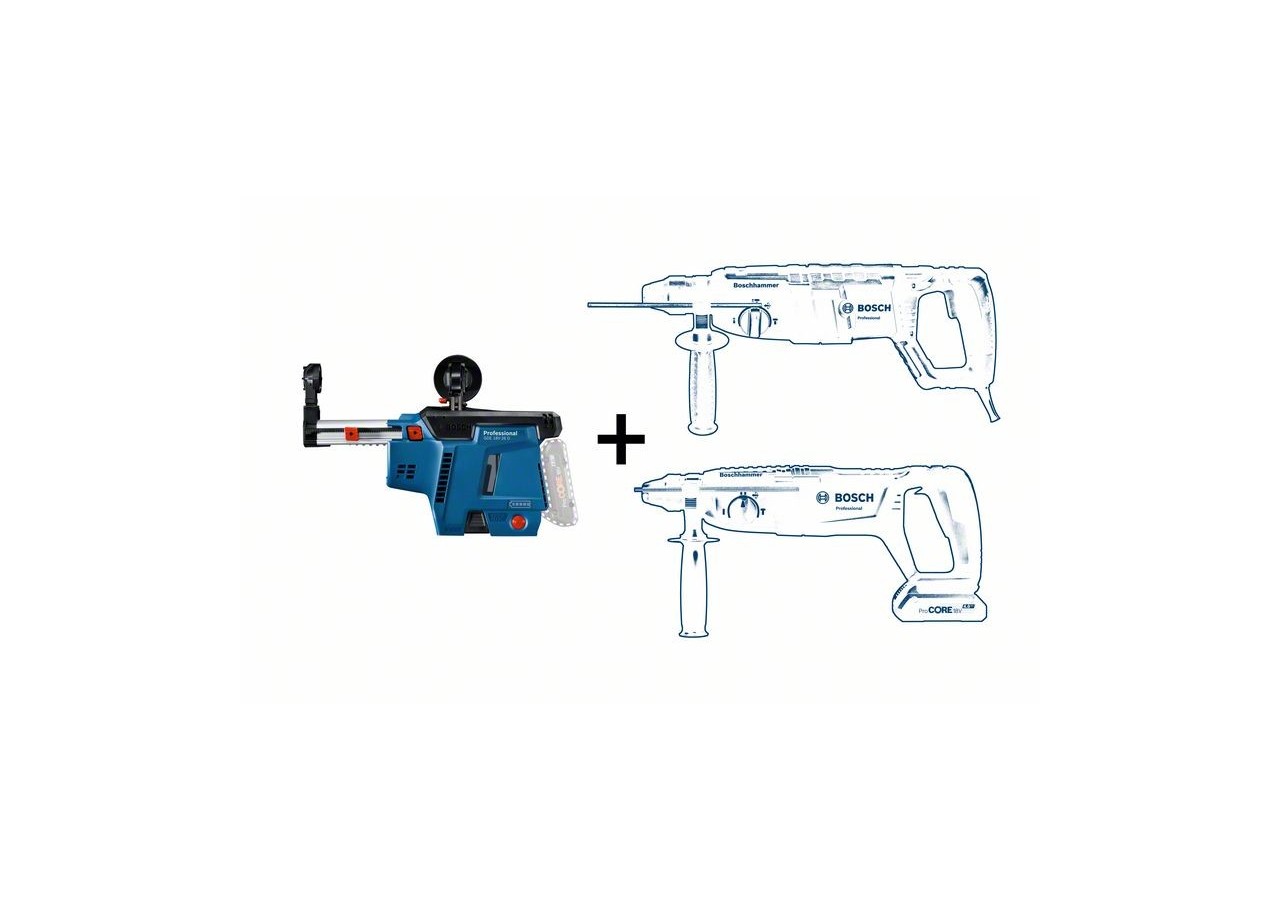 GDE 18V-26 D (4 dust eyes extension C) - 1600A01TX0 - Bosch