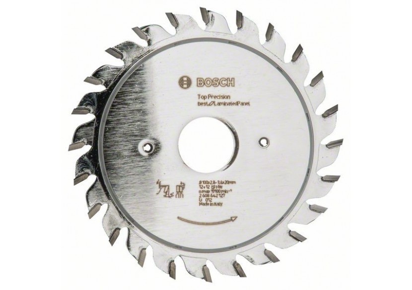 Inciseur Top Precision Laminated Panel 100 x 20 x 2,8-3,6 mm, 12+12 - 2608642127 - Bosch Inciseur Top Precision Laminated Panel 100 x 20 x 2,8-3,6 mm, 12+12 - 2608642127 - Bosch