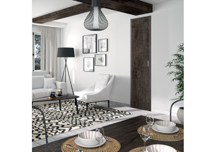 Façade de placard pivotante 1 porte Monteverde uni mat - Kazed : Confort'Mat 2