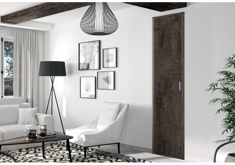 Façade de placard pivotante 1 porte Monteverde uni mat - Kazed : Confort'Mat