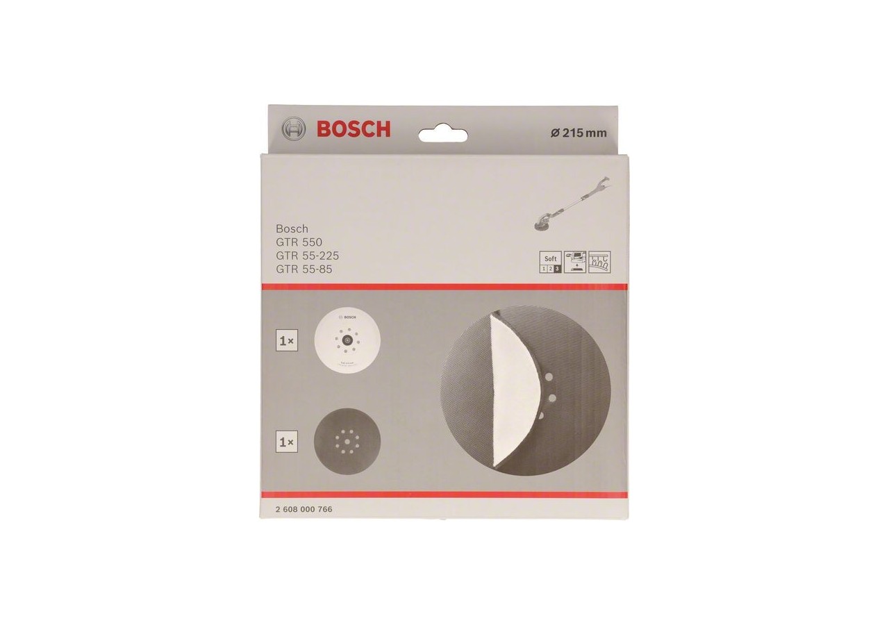 Kit Plateau de support souple pour ponceuse GTR 550 - 2608000766 - Bosch